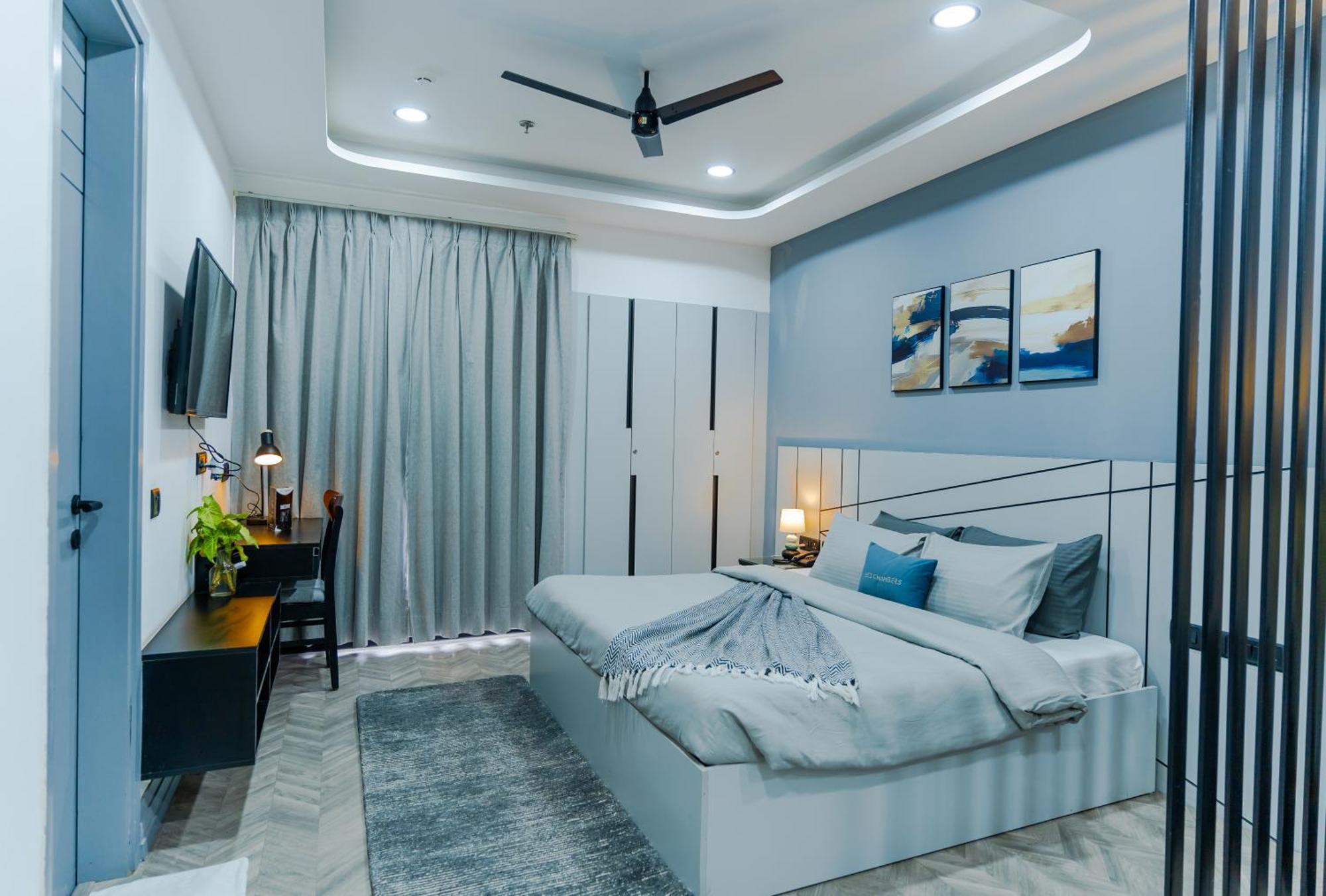 Bedchambers Luxury Apartment Near Golf Course Road Gurgaon Luaran gambar